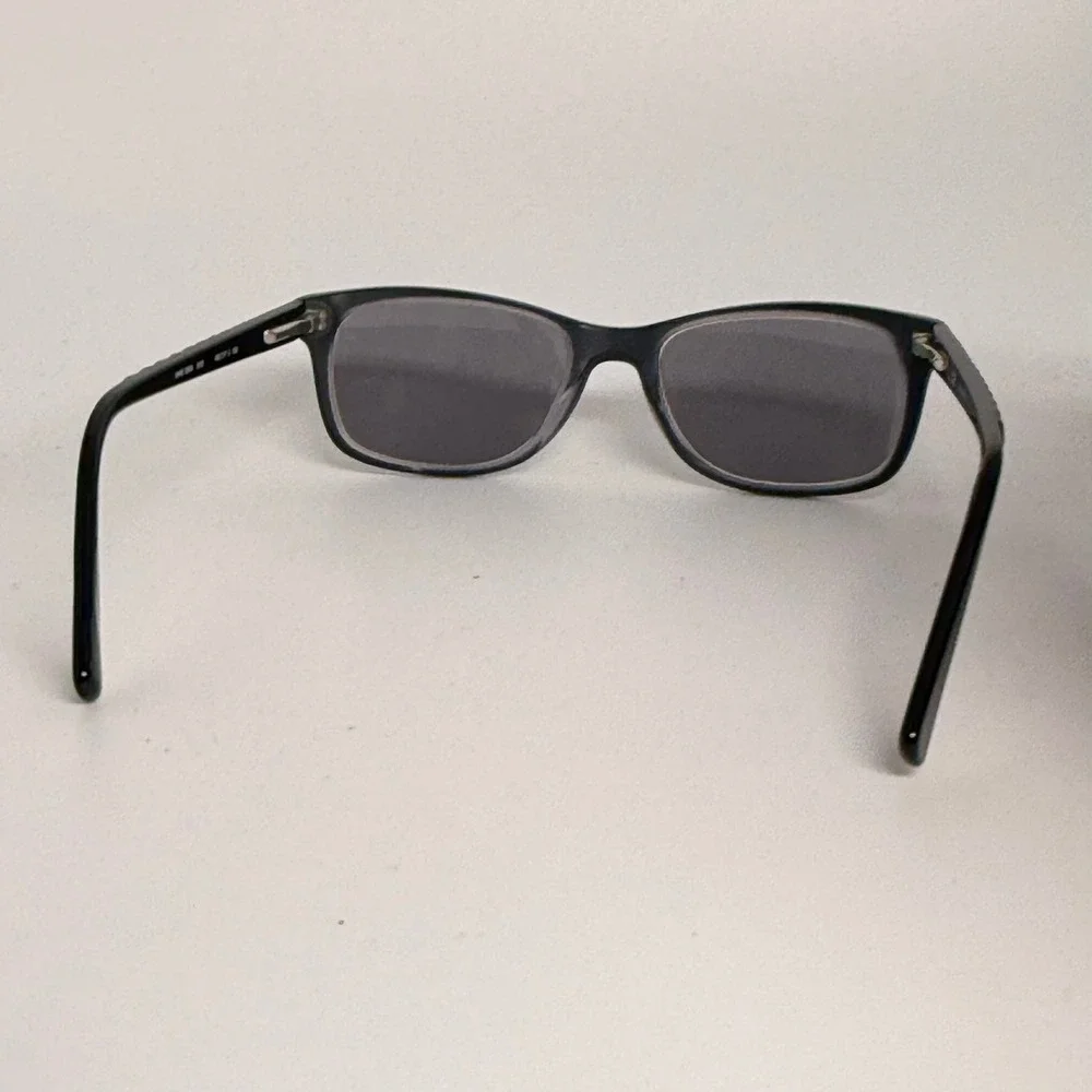 Nike‎ 5509 018 Rectangular Sunglasses Matte Black Grey Striped Temples 48-17-130